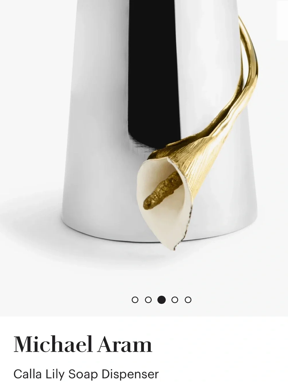 Michael Aram Calla Lily Soap Dispenser gently used